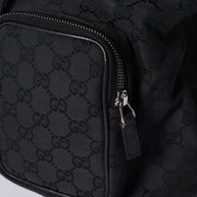 画像をギャラリービューアに読み込む, GUCCI グッチ GGキャンバス ジャッキー リュックサック バックパック メンズ キャンバス レザー Black ブラック 114552 美品 中古 4a000196