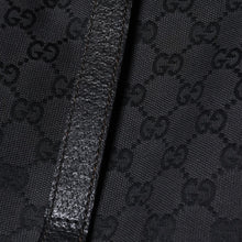 画像をギャラリービューアに読み込む, GUCCI グッチ GGキャンバス ジャッキー リュックサック バックパック メンズ キャンバス レザー Black ブラック 114552 美品 中古 4a000196