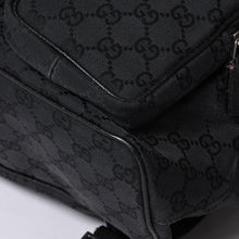 画像をギャラリービューアに読み込む, GUCCI グッチ GGキャンバス ジャッキー リュックサック バックパック メンズ キャンバス レザー Black ブラック 114552 美品 中古 4a000196