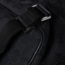 画像をギャラリービューアに読み込む, GUCCI グッチ GGキャンバス ジャッキー リュックサック バックパック メンズ キャンバス レザー Black ブラック 114552 美品 中古 4a000196