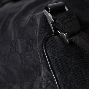 GUCCI グッチ GGキャンバス ジャッキー リュックサック バックパック メンズ キャンバス レザー Black ブラック 114552 美品 中古 4a000196