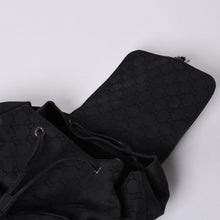 画像をギャラリービューアに読み込む, GUCCI グッチ GGキャンバス ジャッキー リュックサック バックパック メンズ キャンバス レザー Black ブラック 114552 美品 中古 4a000196