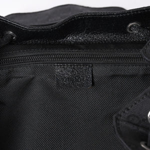 GUCCI グッチ GGキャンバス ジャッキー リュックサック バックパック メンズ キャンバス レザー Black ブラック 114552 美品 中古 4a000196