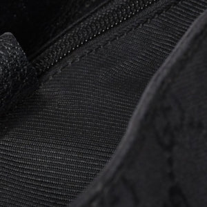 GUCCI グッチ GGキャンバス ジャッキー リュックサック バックパック メンズ キャンバス レザー Black ブラック 114552 美品 中古 4a000196