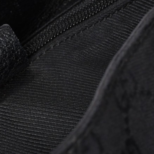 GUCCI グッチ GGキャンバス ジャッキー リュックサック バックパック メンズ キャンバス レザー Black ブラック 114552 美品 中古 4a000196