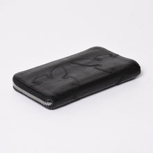 画像をギャラリービューアに読み込む, CHROME HEARTS クロムハーツ REC F ZIP ダブルフレアニー ラウンドジップウォレットデストロイ 長財布 ダガージップ シルバー925 美品 中古 4a002368