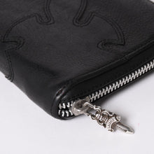 画像をギャラリービューアに読み込む, CHROME HEARTS クロムハーツ REC F ZIP ダブルフレアニー ラウンドジップウォレットデストロイ 長財布 ダガージップ シルバー925 美品 中古 4a002368