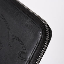 画像をギャラリービューアに読み込む, CHROME HEARTS クロムハーツ REC F ZIP ダブルフレアニー ラウンドジップウォレットデストロイ 長財布 ダガージップ シルバー925 美品 中古 4a002368