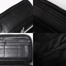 画像をギャラリービューアに読み込む, CHROME HEARTS クロムハーツ REC F ZIP ダブルフレアニー ラウンドジップウォレットデストロイ 長財布 ダガージップ シルバー925 美品 中古 4a002368