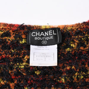CHANEL シャネル Vネック ニットセーター P09369V00401 サイズ38 ココマーク マルチカラー ウール 美品 中古 4a000887