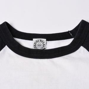 CHROME HEARTS Cut-off tank top Nose sleeve Size M Vine dagger Raglan White Good used 4a000562