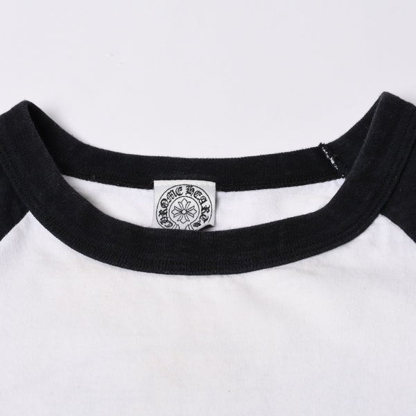 CHROME HEARTS Cut-off tank top Nose sleeve Size M Vine dagger Raglan White Good used 4a000562