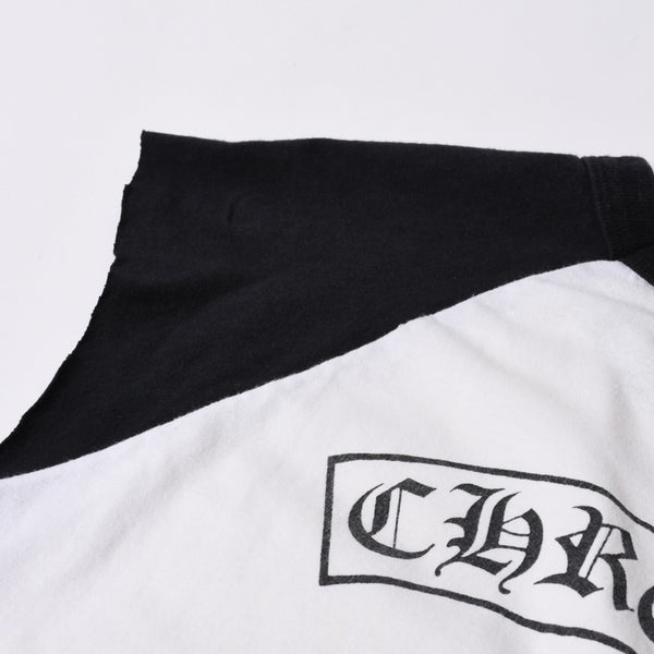 CHROME HEARTS Cut-off tank top Nose sleeve Size M Vine dagger Raglan White Good used 4a000562