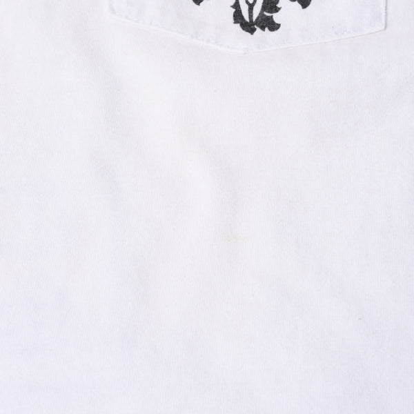CHROME HEARTS Cut-off tank top Nose sleeve Size M Vine dagger Raglan White Good used 4a000562