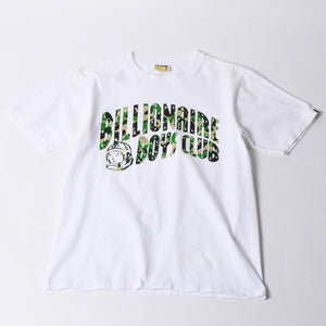 極美品 A BATHING APE BAPE GALLERY x billionaire boys club アベイシングエイプ ビリオネアボーイズクラブ Tシャツ ホワイト サイズS 中古 4a000558