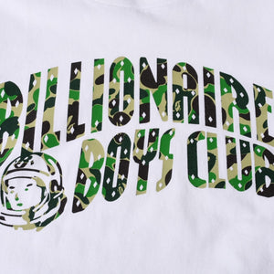 極美品 A BATHING APE BAPE GALLERY x billionaire boys club アベイシングエイプ ビリオネアボーイズクラブ Tシャツ ホワイト サイズS 中古 4a000558