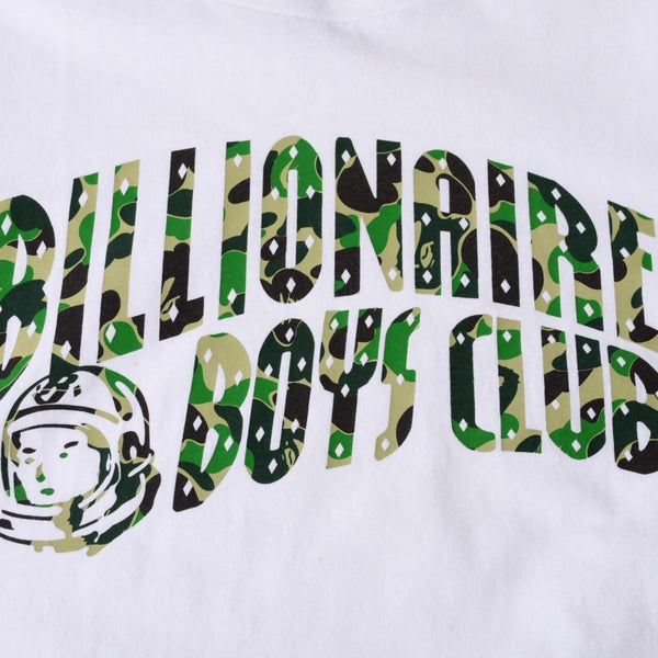 極美品 A BATHING APE BAPE GALLERY x billionaire boys club アベイシングエイプ ビリオネアボーイズクラブ Tシャツ ホワイト サイズS 中古 4a000558