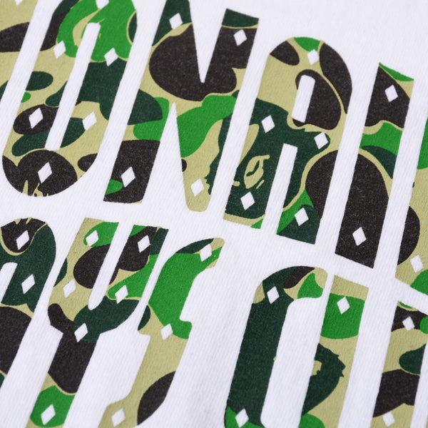 極美品 A BATHING APE BAPE GALLERY x billionaire boys club アベイシングエイプ ビリオネアボーイズクラブ Tシャツ ホワイト サイズS 中古 4a000558