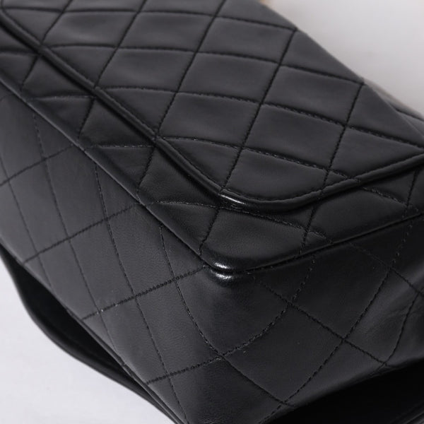 極美品 CHANEL シャネル ビジュー 横長 20cm ショルダーバッグ 1番台 ミニマトラッセ ショルダーチェーン ラムスキン 中古 4a001065
