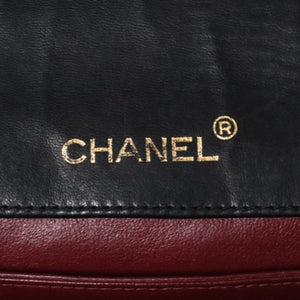 極美品 CHANEL シャネル ビジュー 横長 20cm ショルダーバッグ 1番台 ミニマトラッセ ショルダーチェーン ラムスキン 中古 4a001065