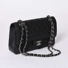 画像をギャラリービューアに読み込む, 新品同様 CHANEL シャネル マトラッセ25 Wフラップ Wチェーンショルダーバッグ AO1112 27番台 キャビアスキン シルバー金具 中古 4a001063