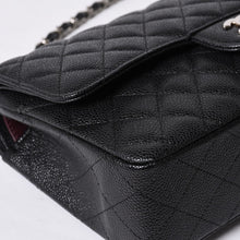 画像をギャラリービューアに読み込む, 新品同様 CHANEL シャネル マトラッセ25 Wフラップ Wチェーンショルダーバッグ AO1112 27番台 キャビアスキン シルバー金具 中古 4a001063
