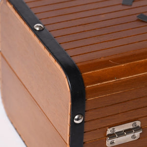 CHANEL シャネル wood vanity ウッドバニティ ハンドバッグ 3番台 ウッド レザー ブラウン シルバー金具 美品 中古 4a000897