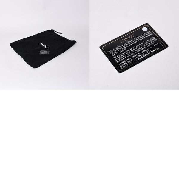 新品同様 CHANEL シャネル マトラッセ25 Wフラップ Wチェーンショルダーバッグ AO1112 27番台 キャビアスキン シルバー金具 中古 4a001063