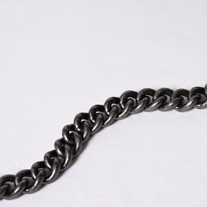 Very Good Condition CHANEL Boy Chanel Shoulder Bag Lambskin No. 22 Black Silver Hardware Used 4a000908