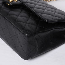 画像をギャラリービューアに読み込む, 新品同様 CHANEL シャネル マトラッセ25 Wフラップ Wチェーンショルダーバッグ AO1112 13番台 キャビアスキン ゴールド金具 中古 4a001060