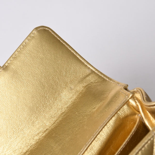 Very good condition CHANEL CHANEL Matelasse parent-child bag mini 2nd series bag gold gold hardware used 4a000926
