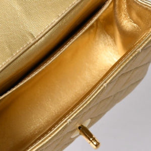 Very good condition CHANEL CHANEL Matelasse parent-child bag mini 2nd series bag gold gold hardware used 4a000926