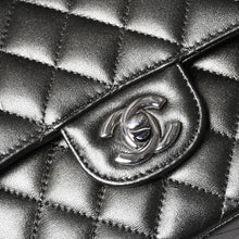 画像をギャラリービューアに読み込む, 新品同様 CHANEL シャネル マトラッセ25 Wフラップ Wチェーンショルダーバッグ シャイングレー ランダム ラムスキン シルバー金具 中古 4a001064