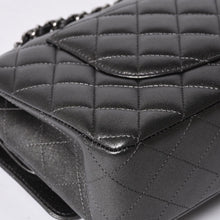 画像をギャラリービューアに読み込む, 新品同様 CHANEL シャネル マトラッセ25 Wフラップ Wチェーンショルダーバッグ シャイングレー ランダム ラムスキン シルバー金具 中古 4a001064