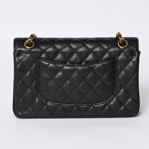 激レア ヴィンテージ CHANEL シャネル マトラッセ25 Wフラップ Wチェーンショルダーバッグ 1番台 キャビアスキン ゴールド金具 美品 中古 4a001245