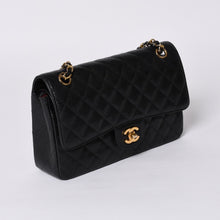 画像をギャラリービューアに読み込む, 激レア ヴィンテージ CHANEL シャネル マトラッセ25 Wフラップ Wチェーンショルダーバッグ 1番台 キャビアスキン ゴールド金具 美品 中古 4a001245