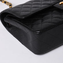 画像をギャラリービューアに読み込む, 激レア ヴィンテージ CHANEL シャネル マトラッセ25 Wフラップ Wチェーンショルダーバッグ 1番台 キャビアスキン ゴールド金具 美品 中古 4a001245