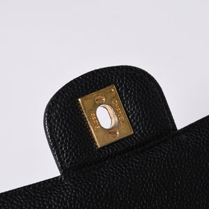 激レア ヴィンテージ CHANEL シャネル マトラッセ25 Wフラップ Wチェーンショルダーバッグ 1番台 キャビアスキン ゴールド金具 美品 中古 4a001245