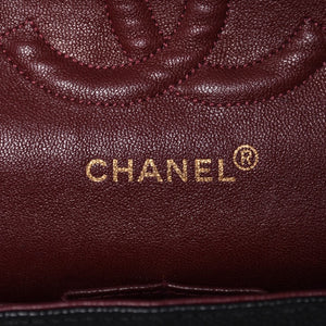 激レア ヴィンテージ CHANEL シャネル マトラッセ25 Wフラップ Wチェーンショルダーバッグ 1番台 キャビアスキン ゴールド金具 美品 中古 4a001245