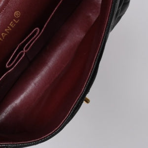 激レア ヴィンテージ CHANEL シャネル マトラッセ25 Wフラップ Wチェーンショルダーバッグ 1番台 キャビアスキン ゴールド金具 美品 中古 4a001245