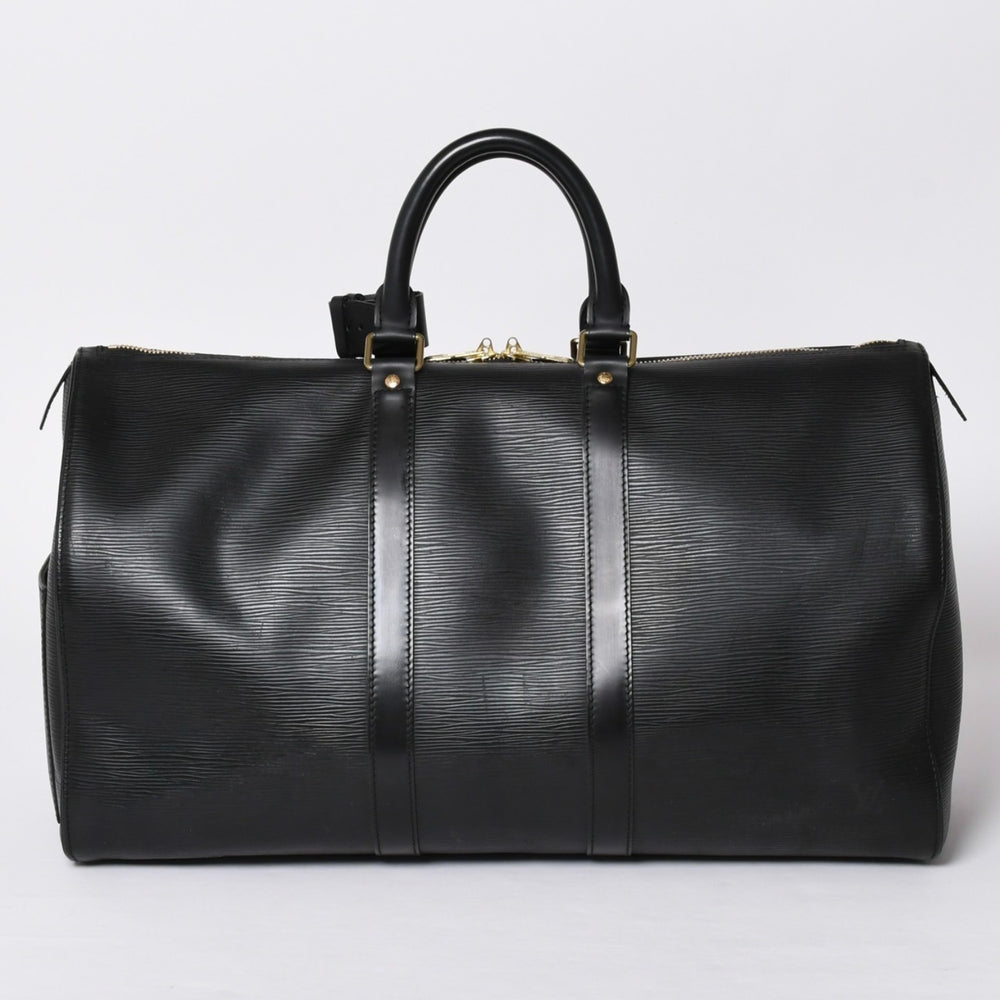 LOUIS VUITTON ルイヴィトン キーポル45 ボストンバッグ M59152 エピレザー ブラック ゴールド金具 美品 中古 4a000901