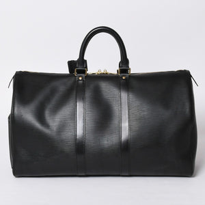 LOUIS VUITTON Keepall 45 Boston Bag M59152 Epi Leather Black Gold Hardware Good Condition Used 4a000901