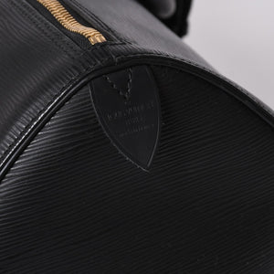 LOUIS VUITTON Keepall 45 Boston Bag M59152 Epi Leather Black Gold Hardware Good Condition Used 4a000901