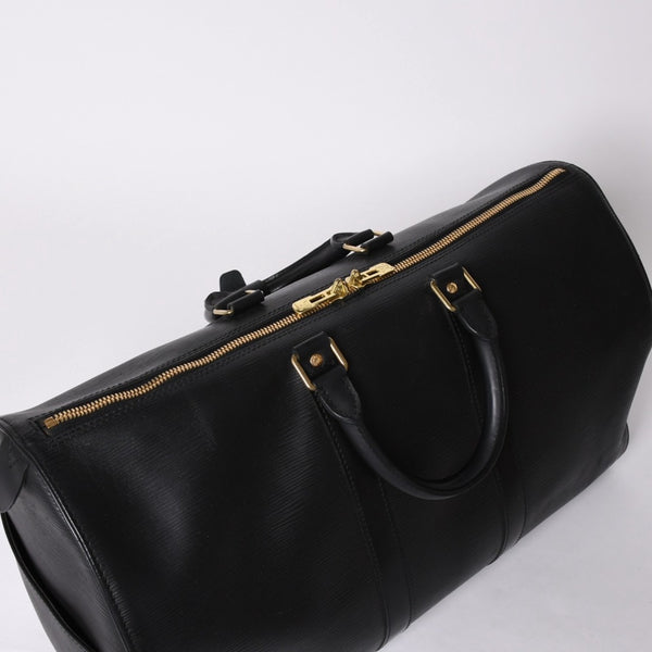 LOUIS VUITTON Keepall 45 Boston Bag M59152 Epi Leather Black Gold Hardware Good Condition Used 4a000901