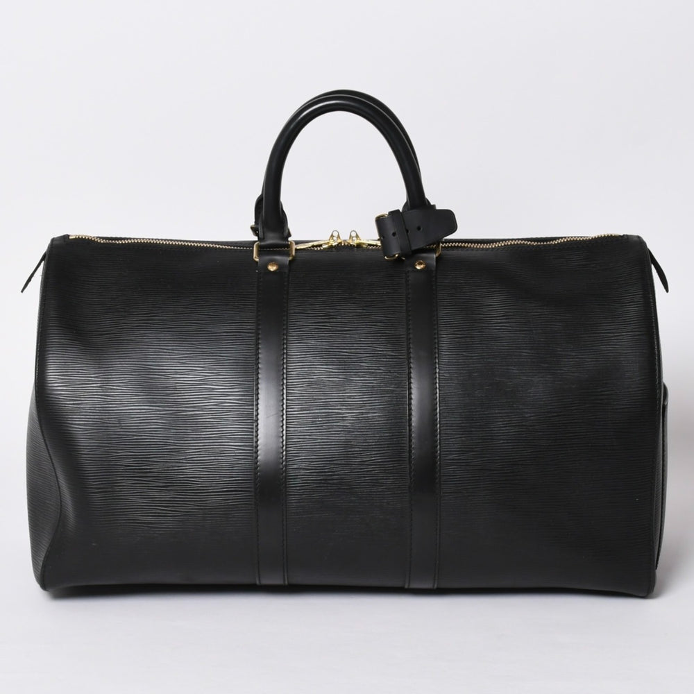 LOUIS VUITTON ルイヴィトン キーポル45 ボストンバッグ M59152 エピレザー ブラック ゴールド金具 美品 中古 4a000901