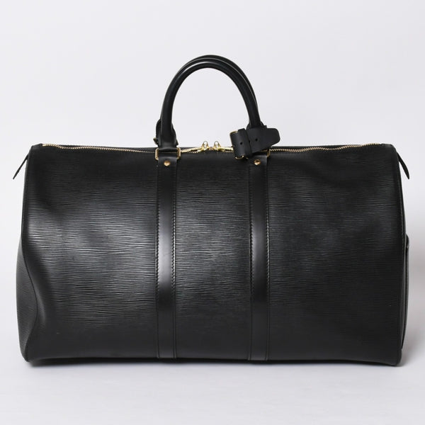 LOUIS VUITTON Keepall 45 Boston Bag M59152 Epi Leather Black Gold Hardware Good Condition Used 4a000901