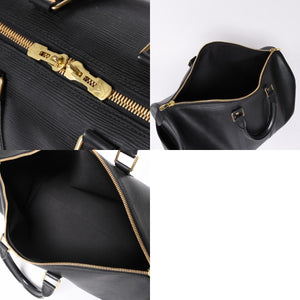 LOUIS VUITTON Keepall 45 Boston Bag M59152 Epi Leather Black Gold Hardware Good Condition Used 4a000901