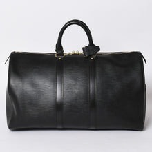 画像をギャラリービューアに読み込む, LOUIS VUITTON ルイヴィトン キーポル45 ボストンバッグ M59152 エピレザー ブラック ゴールド金具 美品 中古 4a000901