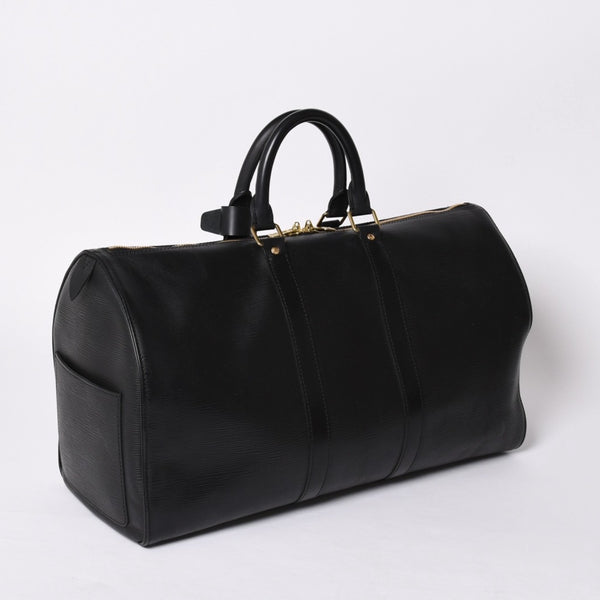 LOUIS VUITTON Keepall 45 Boston Bag M59152 Epi Leather Black Gold Hardware Good Condition Used 4a000901