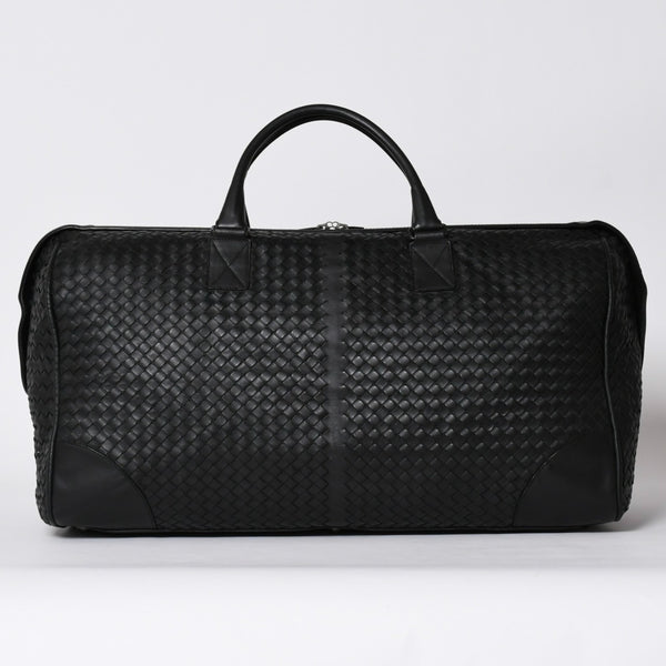 BOTTEGA VENETA ボッテガヴェネタ ボストンバッグ イントレチャート ラージダッフルバッグ レザー 152229 V4651 1000 美品 中古 4a001172